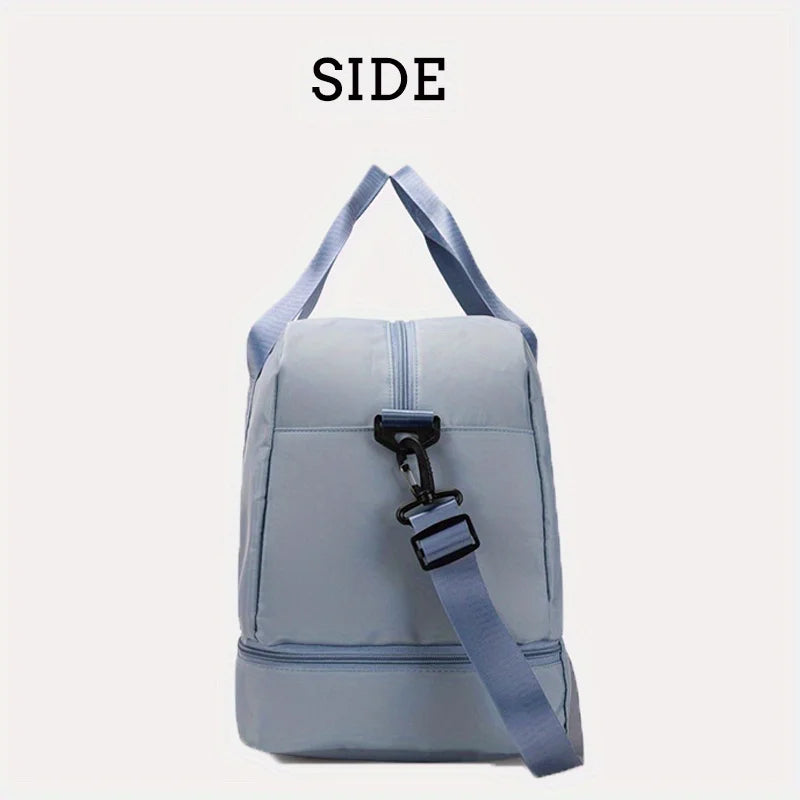 Expandable Travel Duffle Bag for Women, Sports Handbag, Fitness Bag, Large Capacity