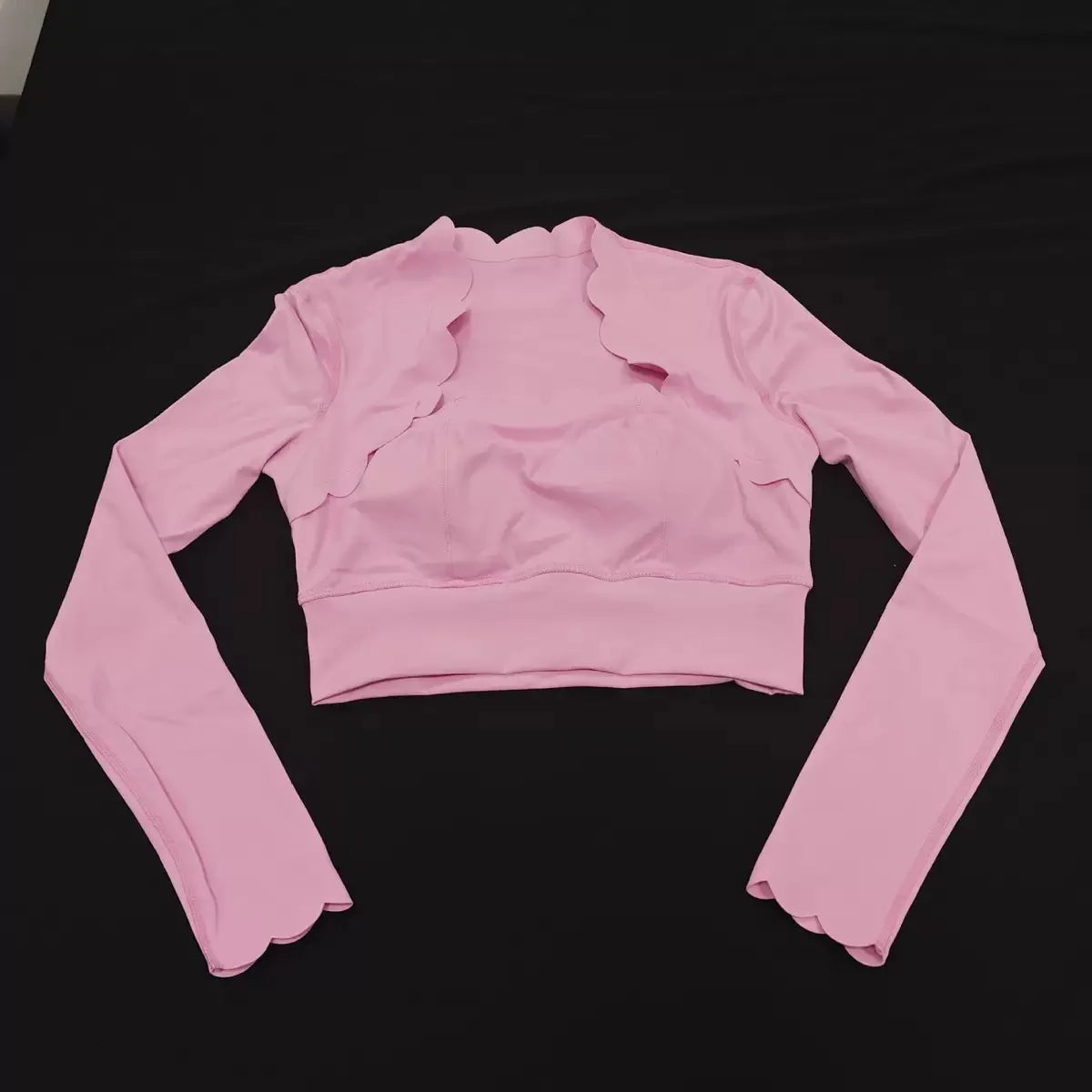 Black Square Neck Tight High Elastic Skinny Yoga Sports Long Sleeves