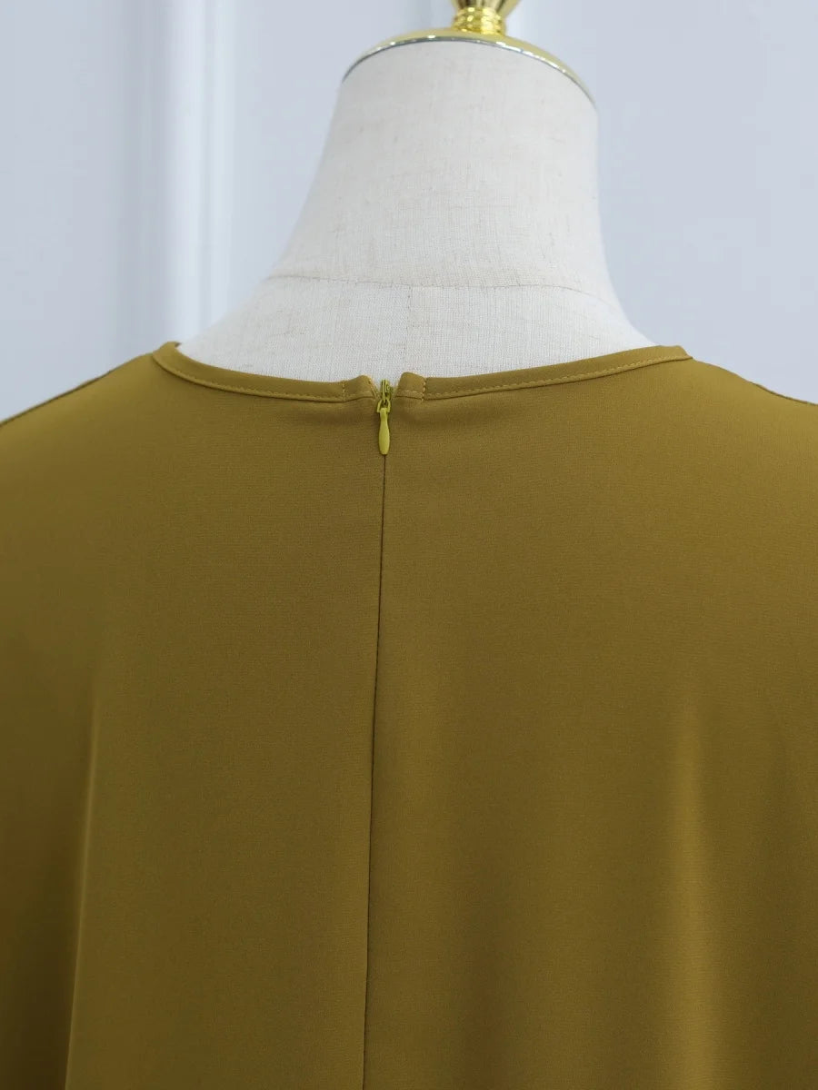 Elegant Modest Abaya – Irregular Solid Long Dress for Muslim Women