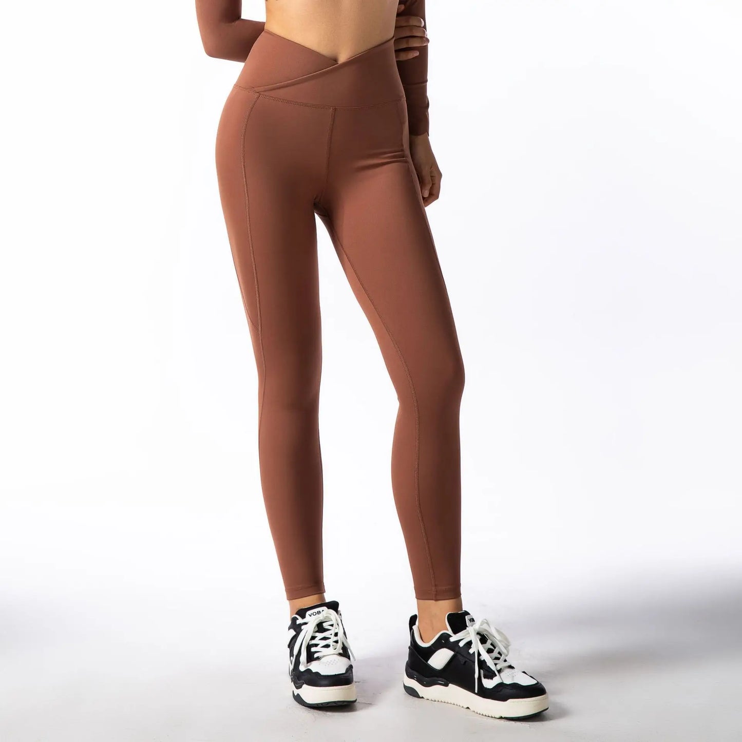 Black Square Neck Tight High Elastic Skinny Yoga Sports Long Sleeves