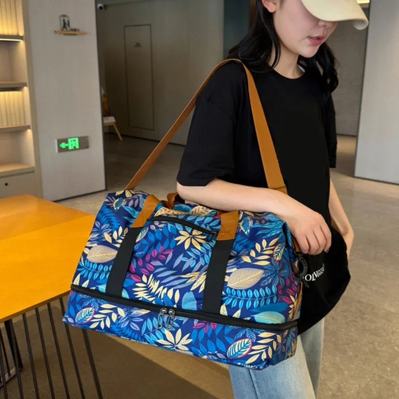 Travel Gym Bag Luggage Portable Fitness Shoulder Crossbody Handbags For Women