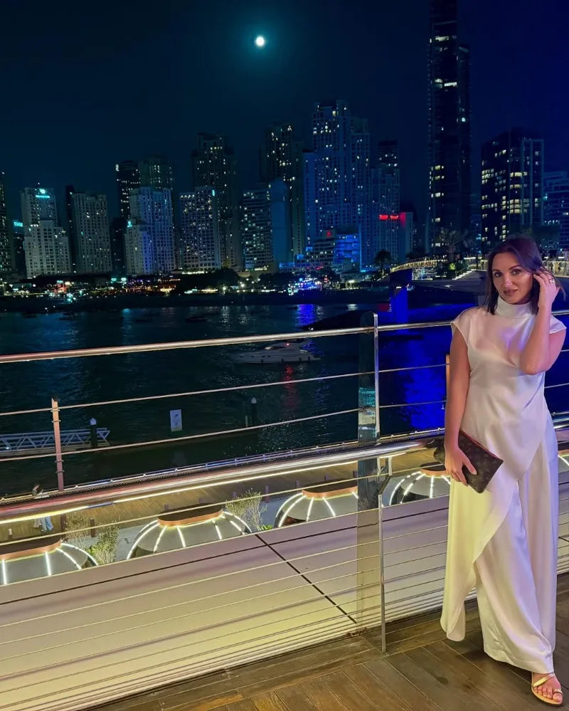 Women Solid Fashion Satin Maxi Dress