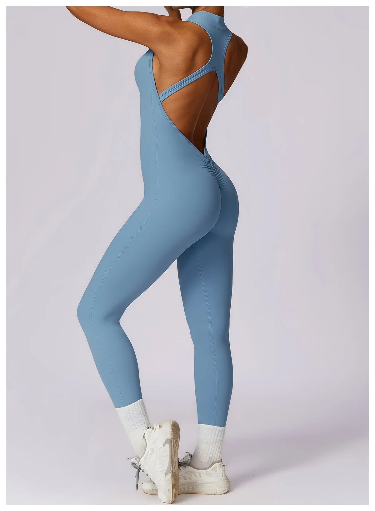 V-Back One-Piece Women’s Sports Jumpsuit