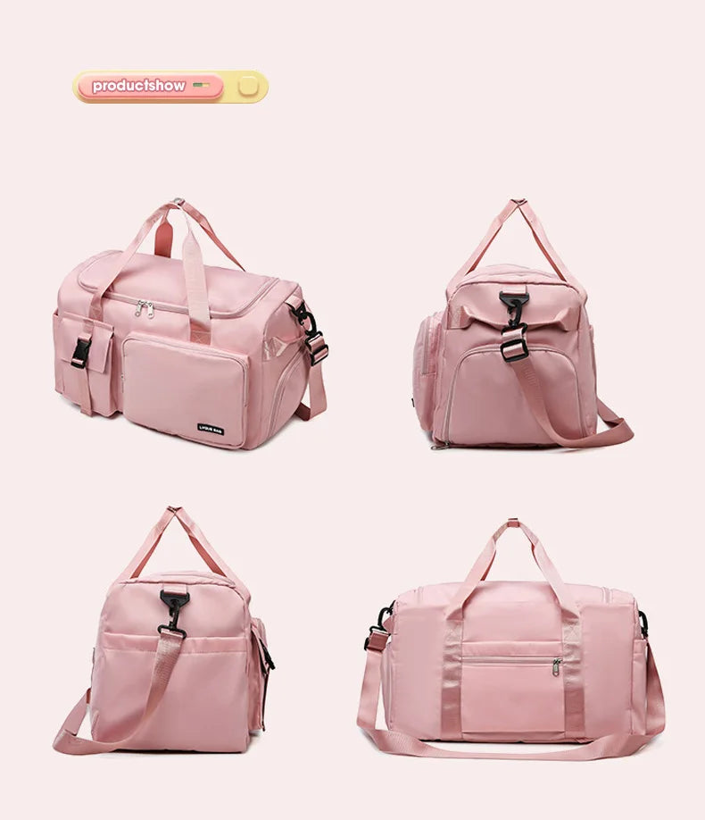 Sports Gym Bag Travel Dry Wet Handbag for Women