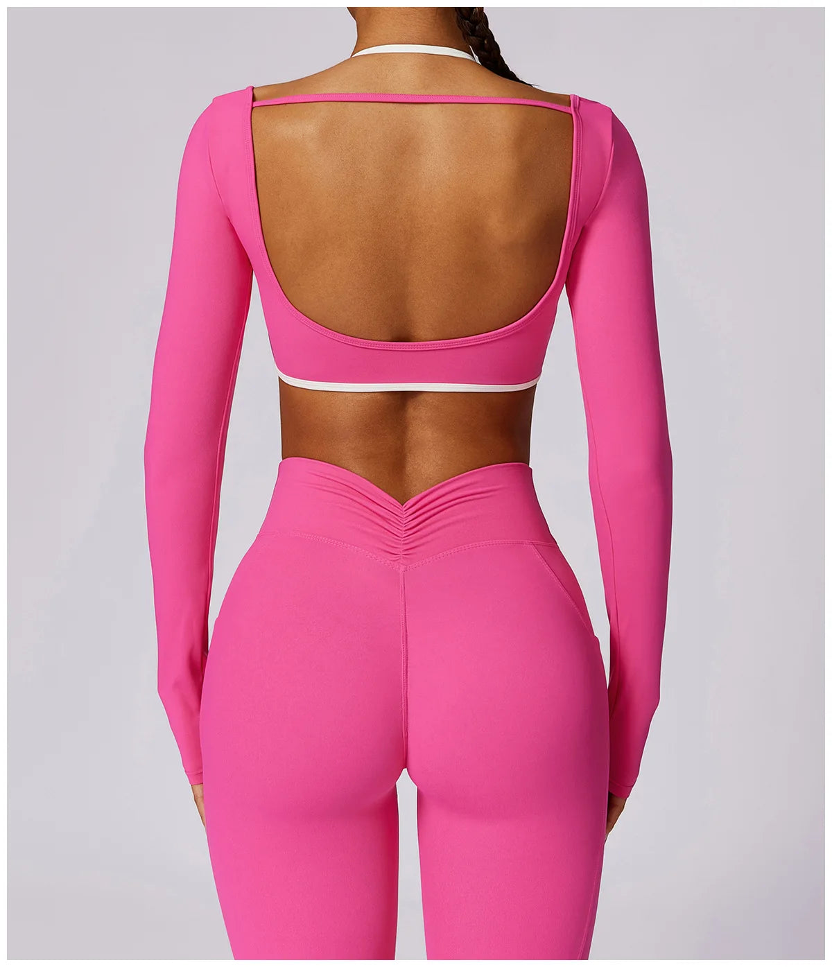 Yoga Set 2PCS Women Sportswear Push Up Workout Clothes