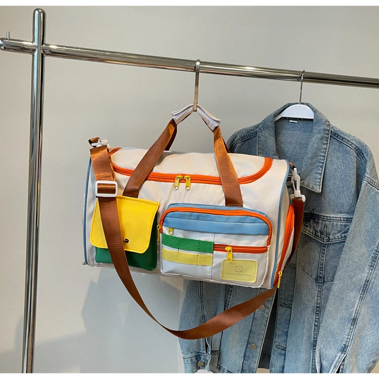 Travel Bag, Duffel Bag Cosmetics Bag, Professional Fitness Bag for Women