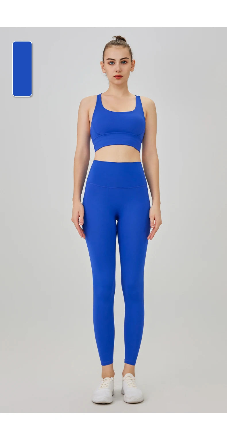 2 Piece Yoga Clothes Women's Tracksuit Athletic Wear Pilates Fitness Suit