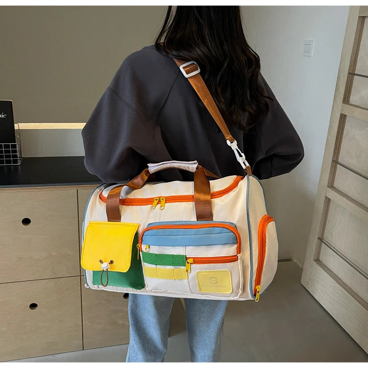 Travel Bag, Duffel Bag Cosmetics Bag, Professional Fitness Bag for Women