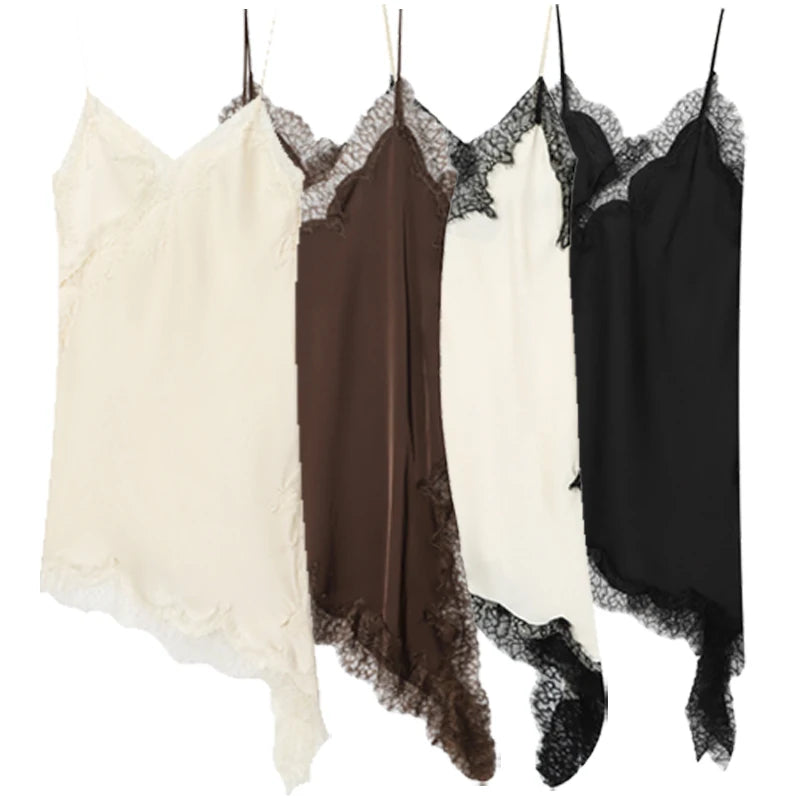 Lace Asymmetric Slip Dress – Summer 2026 Collection