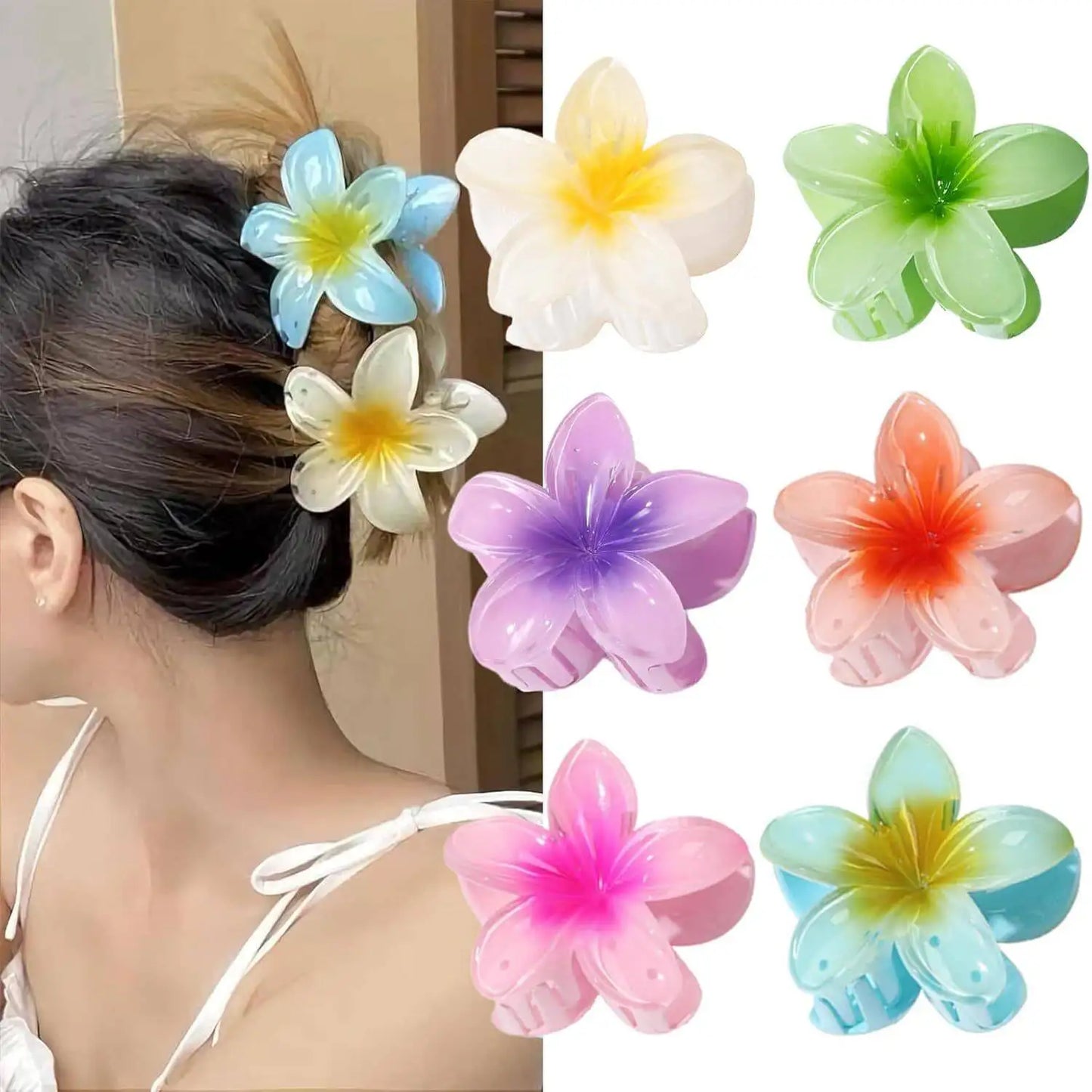 6-Pack Elegant Acrylic Plumeria Wer Claws (8.5 cm)