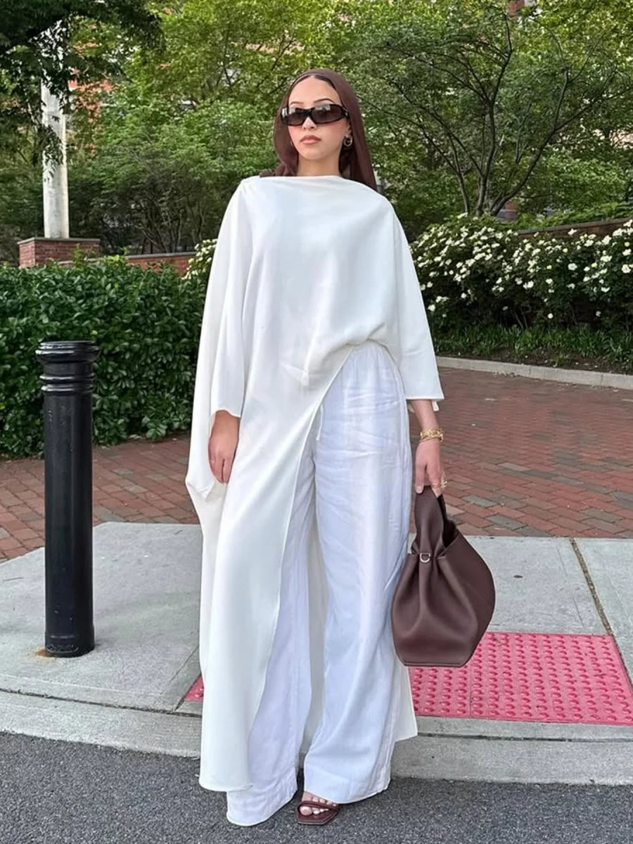 Elegant Modest Abaya – Irregular Solid Long Dress for Muslim Women