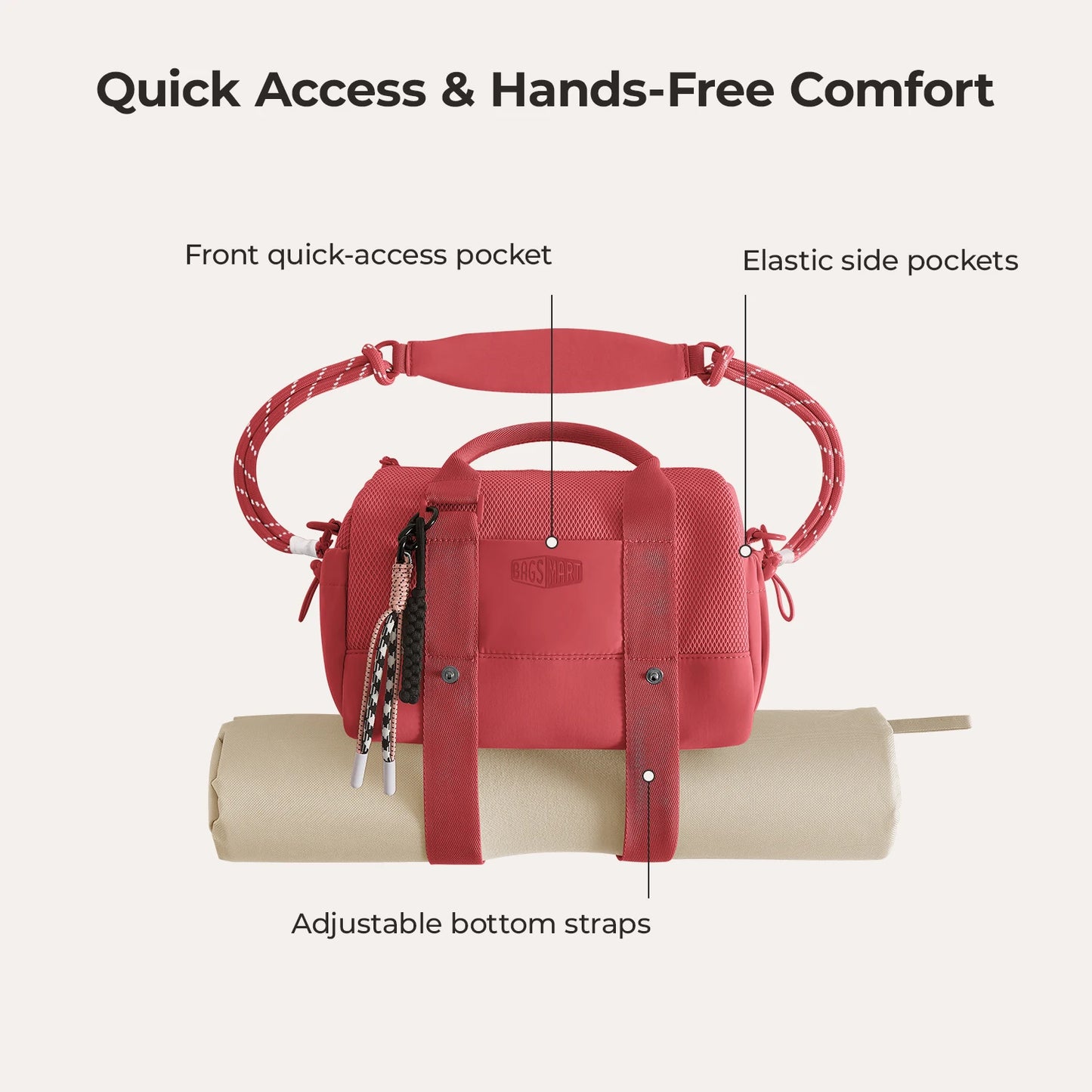 Boston Bag for Women Mini Duffel Shoulder Crossbody Bag Waterproof
