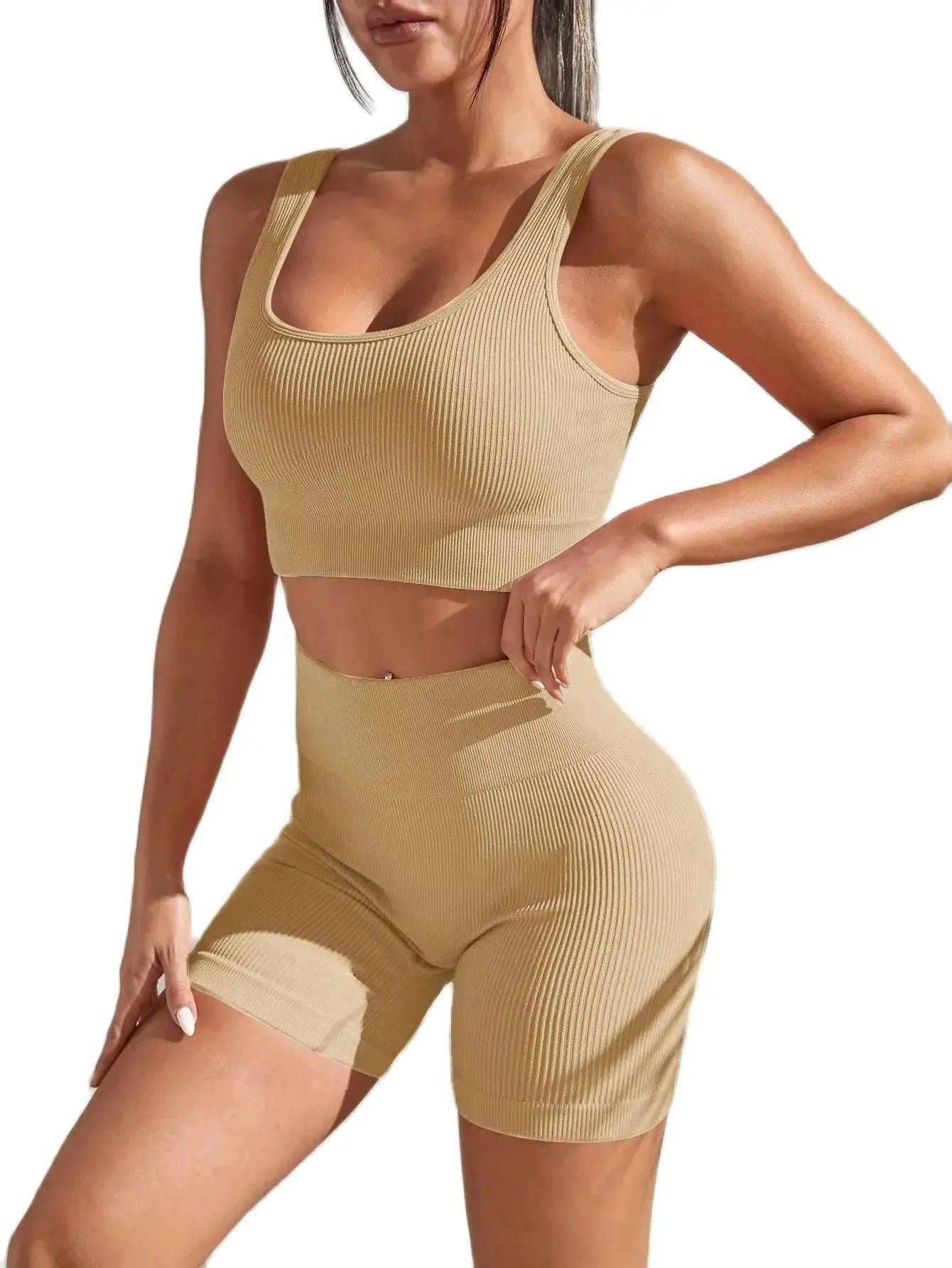 New Arrival Seamless High-Waist Yoga Fitness Set for Women
