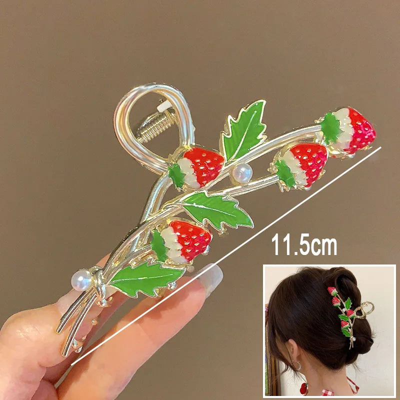 New Sweet Flower Durian Hair Claw Clip