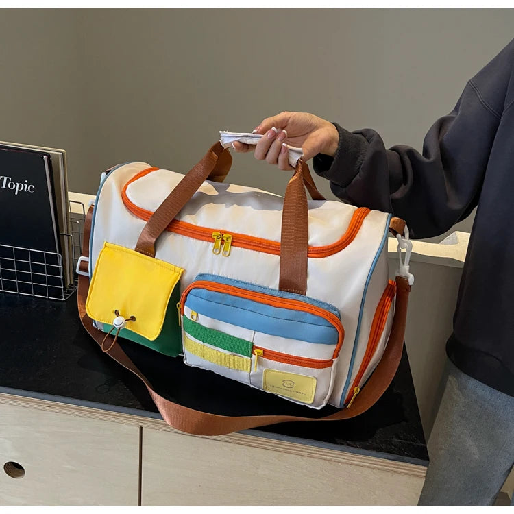 Travel Bag, Duffel Bag Cosmetics Bag, Professional Fitness Bag for Women