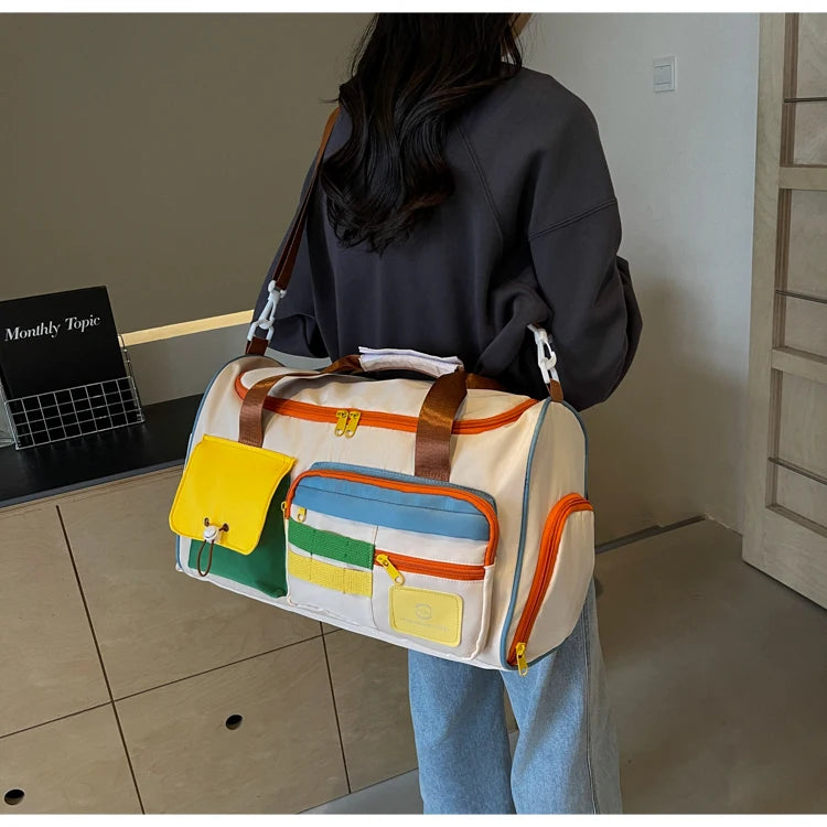 Travel Bag, Duffel Bag Cosmetics Bag, Professional Fitness Bag for Women