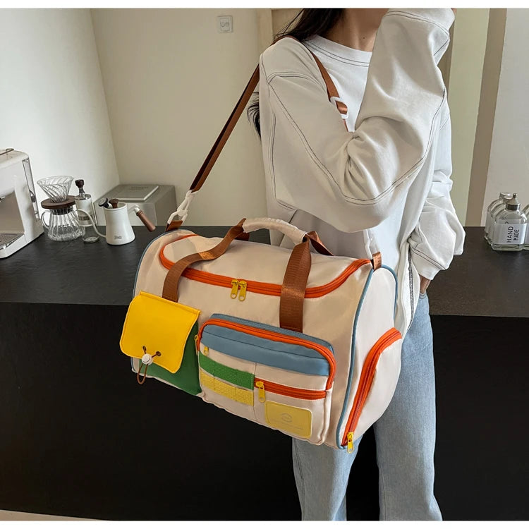Travel Bag, Duffel Bag Cosmetics Bag, Professional Fitness Bag for Women