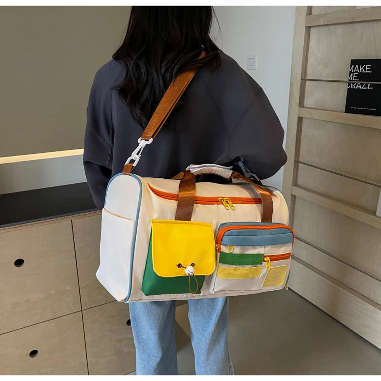 Travel Bag, Duffel Bag Cosmetics Bag, Professional Fitness Bag for Women