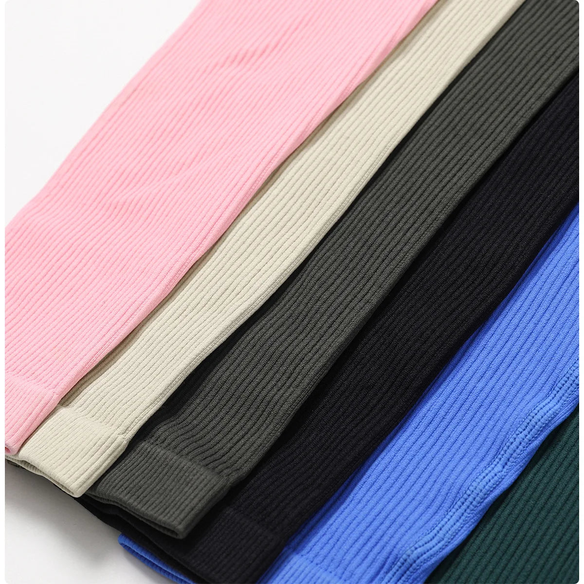 Spring Seamless One-Piece Yoga Suit Dance Belly Tightening Fitness Workout Set