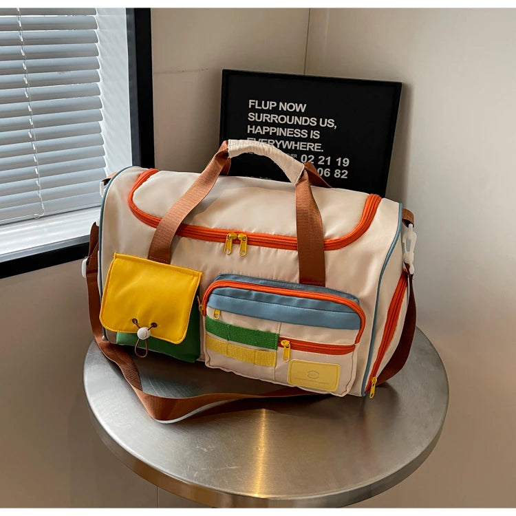 Travel Bag, Duffel Bag Cosmetics Bag, Professional Fitness Bag for Women