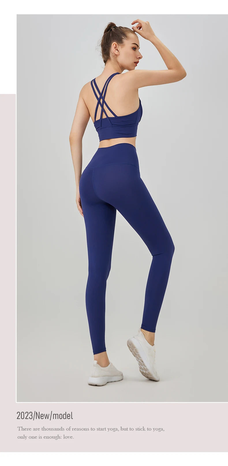 2 Piece Yoga Clothes Women's Tracksuit Athletic Wear Pilates Fitness Suit