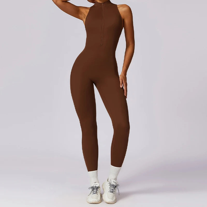 V-Back One-Piece Women’s Sports Jumpsuit