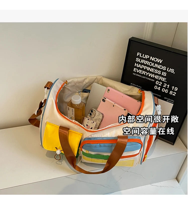 Travel Bag, Duffel Bag Cosmetics Bag, Professional Fitness Bag for Women