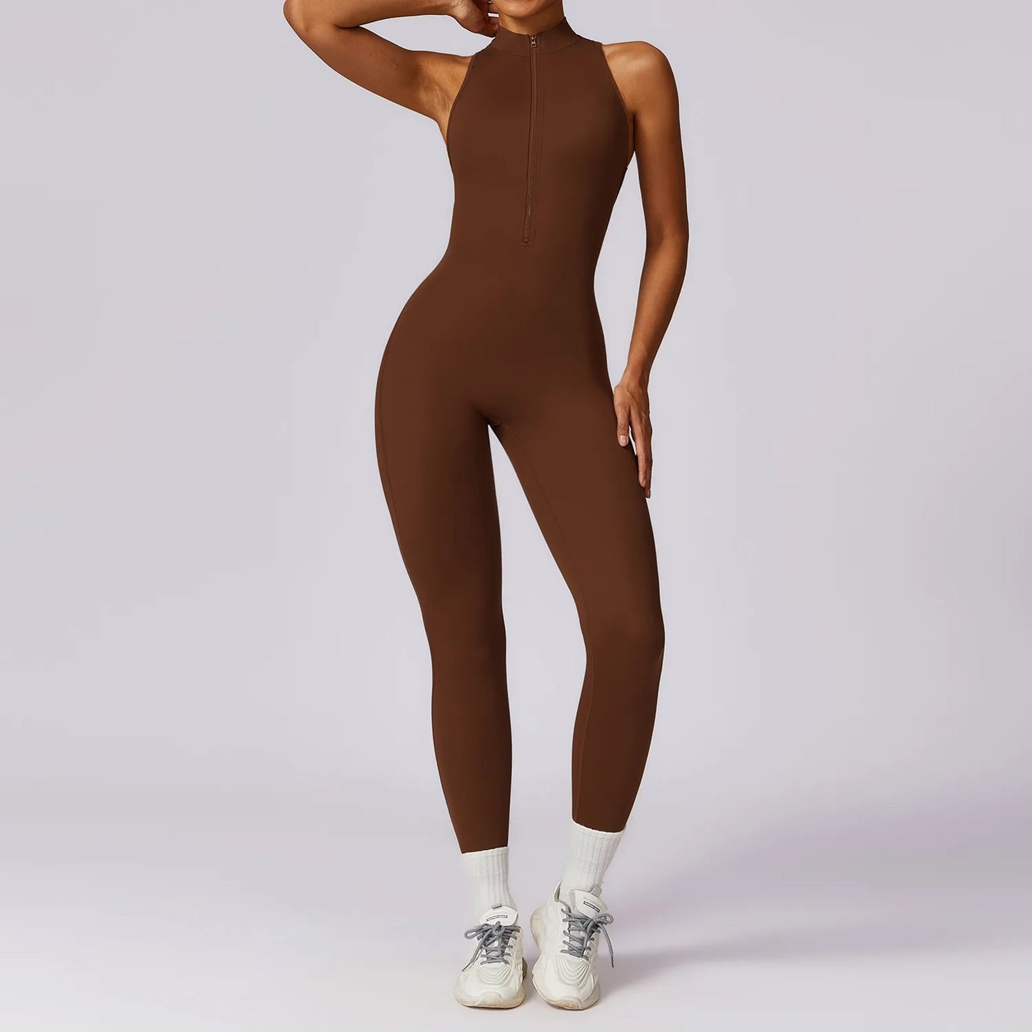 V-Back One-Piece Women’s Sports Jumpsuit