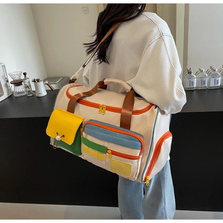 Travel Bag, Duffel Bag Cosmetics Bag, Professional Fitness Bag for Women
