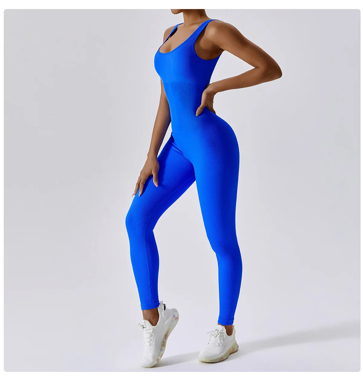 Spring Seamless One-Piece Yoga Suit Dance Belly Tightening Fitness Workout Set