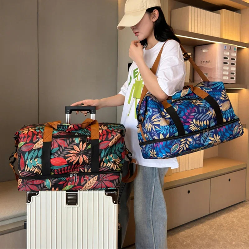 Travel Gym Bag Luggage Portable Fitness Shoulder Crossbody Handbags For Women