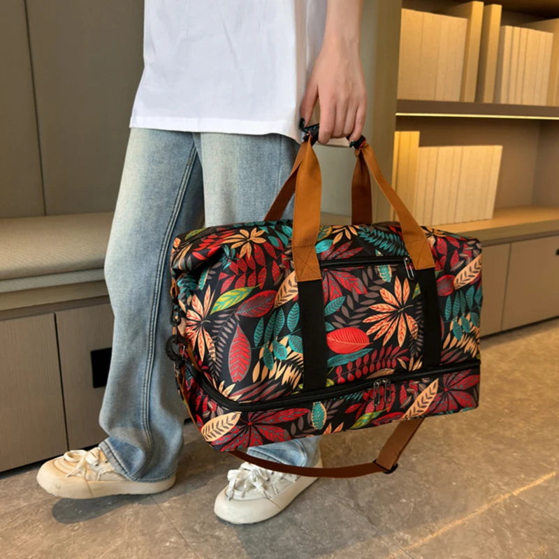 Travel Gym Bag Luggage Portable Fitness Shoulder Crossbody Handbags For Women