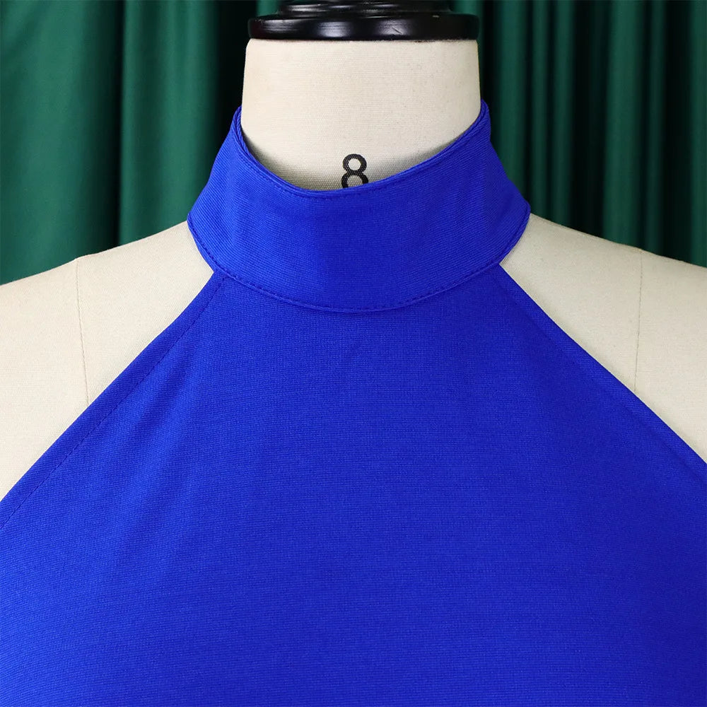 Elegant Tow Piece Set Women Outfit Backless Top