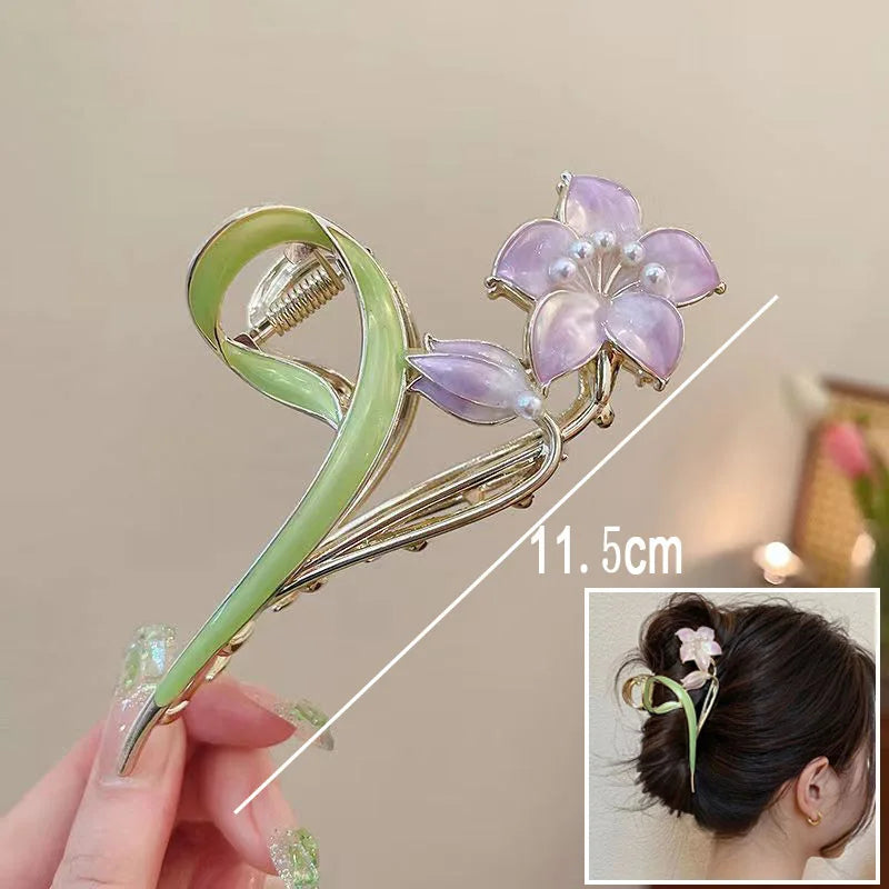 New Sweet Flower Durian Hair Claw Clip