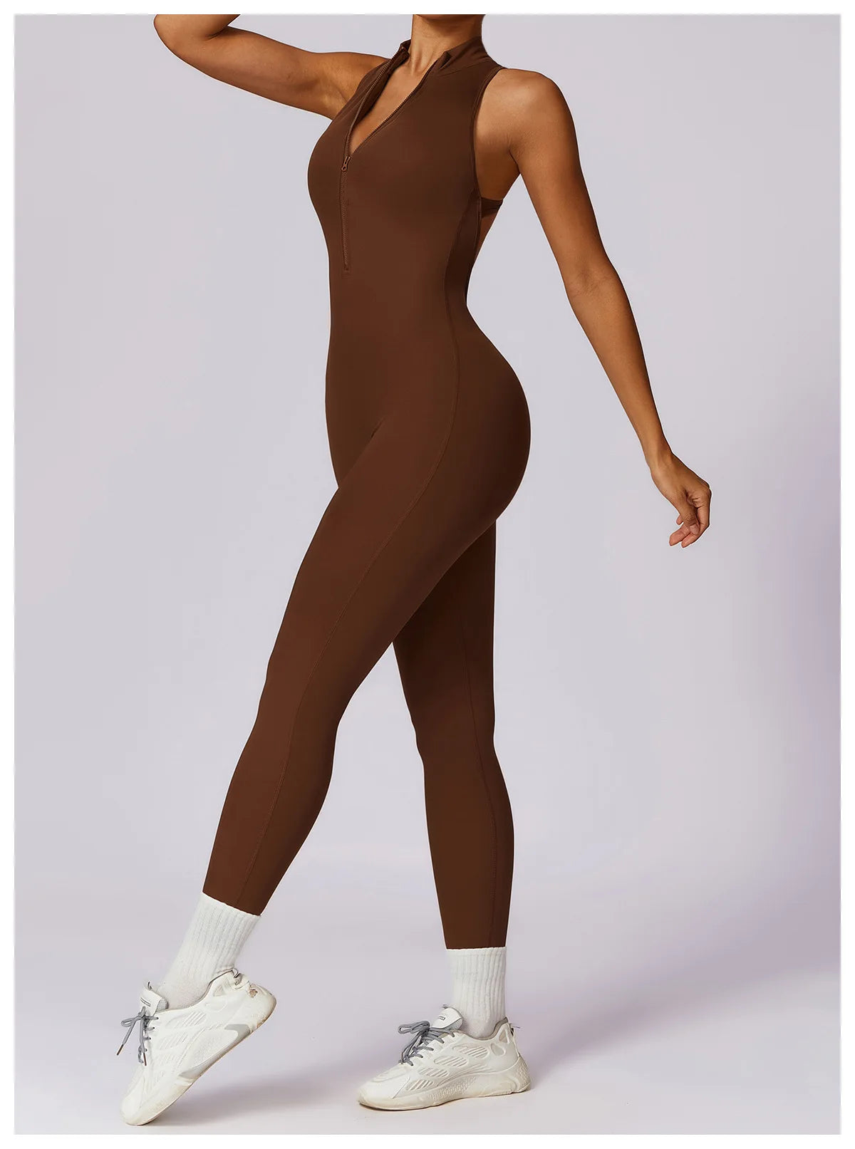 V-Back One-Piece Women’s Sports Jumpsuit