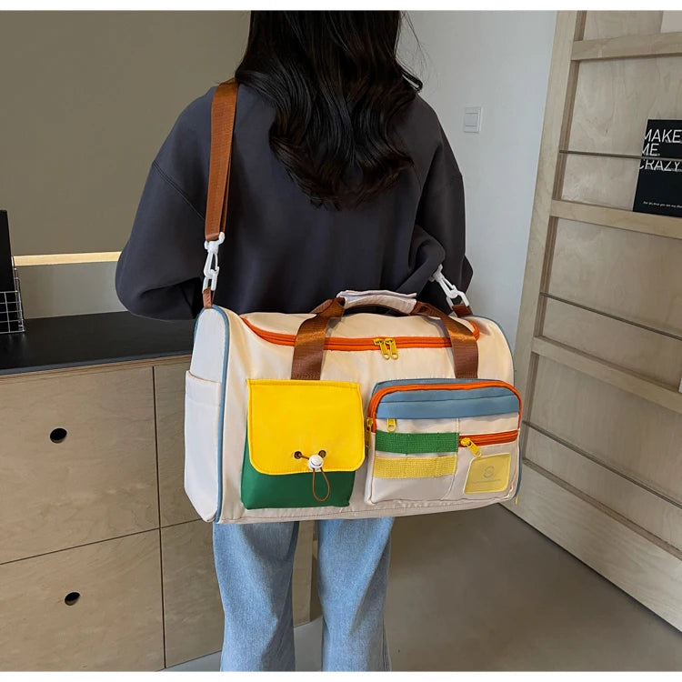 Travel Bag, Duffel Bag Cosmetics Bag, Professional Fitness Bag for Women