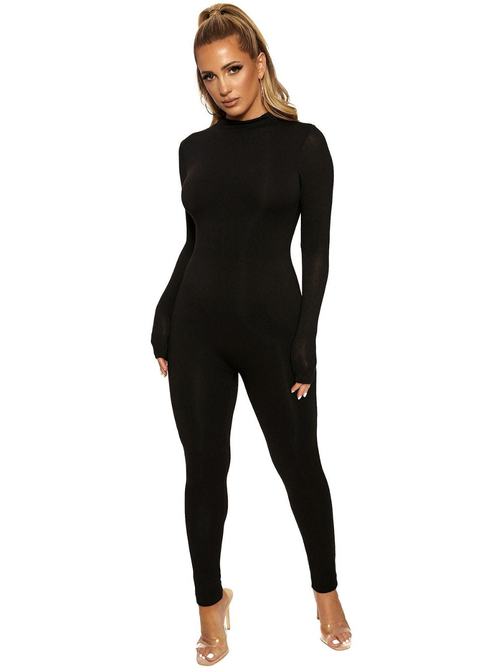 Sexy Jumpsuit Streetwear Long Sleeve Sport Fitness Jumpsuits Romper