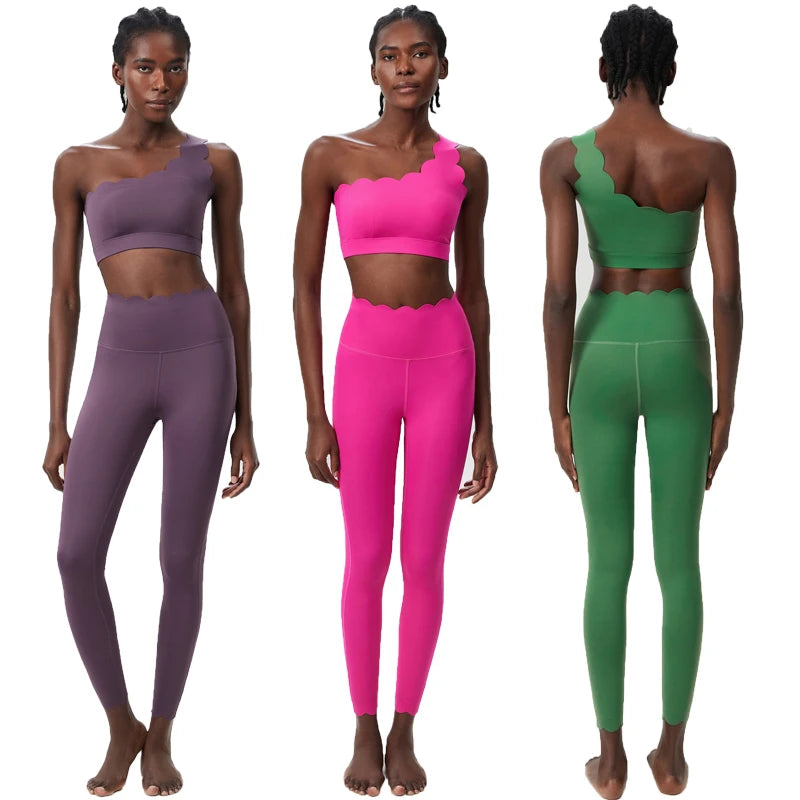 Soft Running Gym Suit Breathable Quick Dry Sportswear Female Strwetchy Workout Clothes