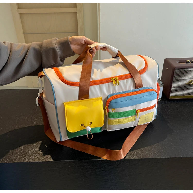 Travel Bag, Duffel Bag Cosmetics Bag, Professional Fitness Bag for Women
