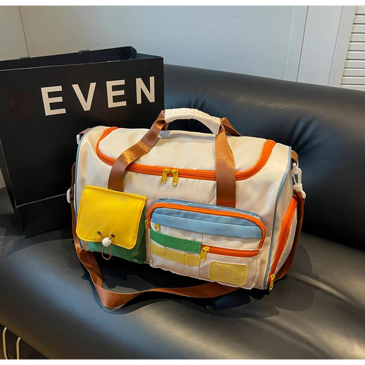 Travel Bag, Duffel Bag Cosmetics Bag, Professional Fitness Bag for Women