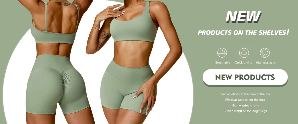 2PCS Women’s Quick-Dry Yoga &amp; Gym Set