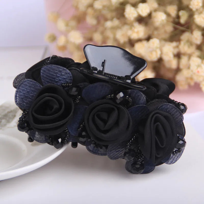 Women Hair Flowers  Claw Clips