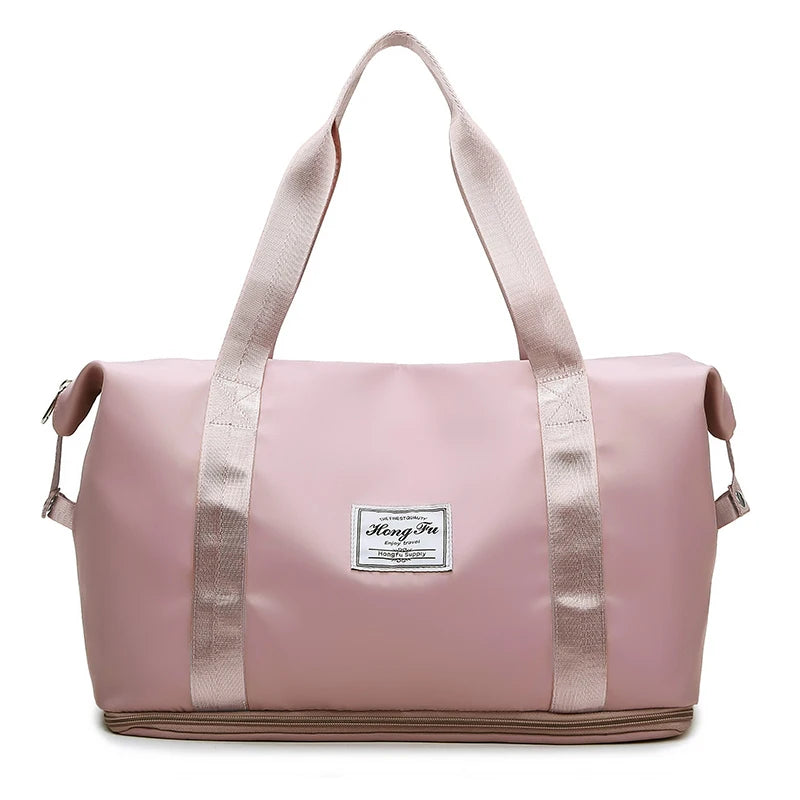 Travel Duffle Bag Nylon Waterproof Sports Gym Tote Bags for Women