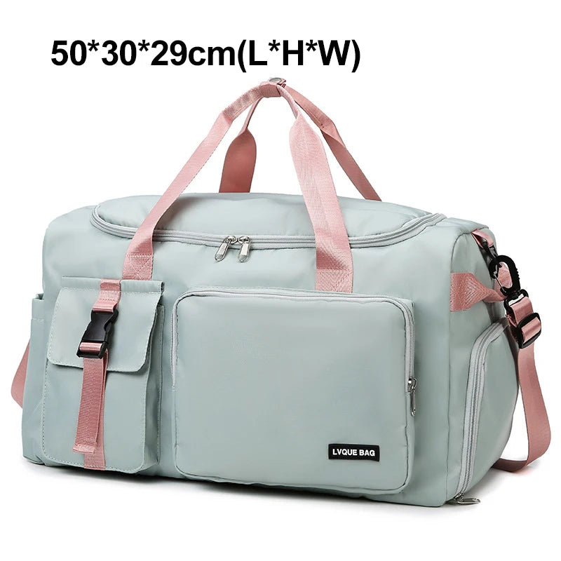 Sports Gym Bag Travel Dry Wet Handbag for Women