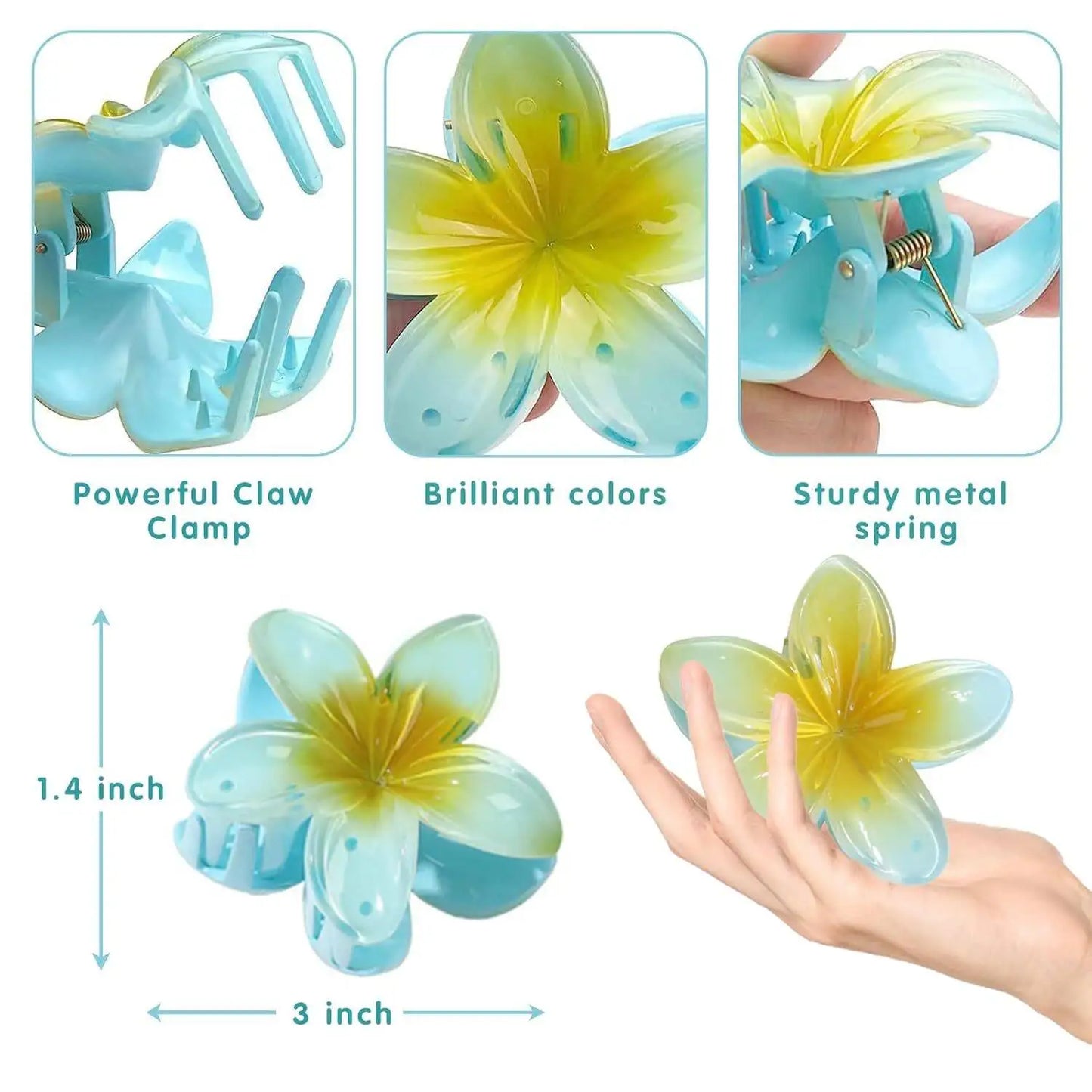 6-Pack Elegant Acrylic Plumeria Wer Claws (8.5 cm)