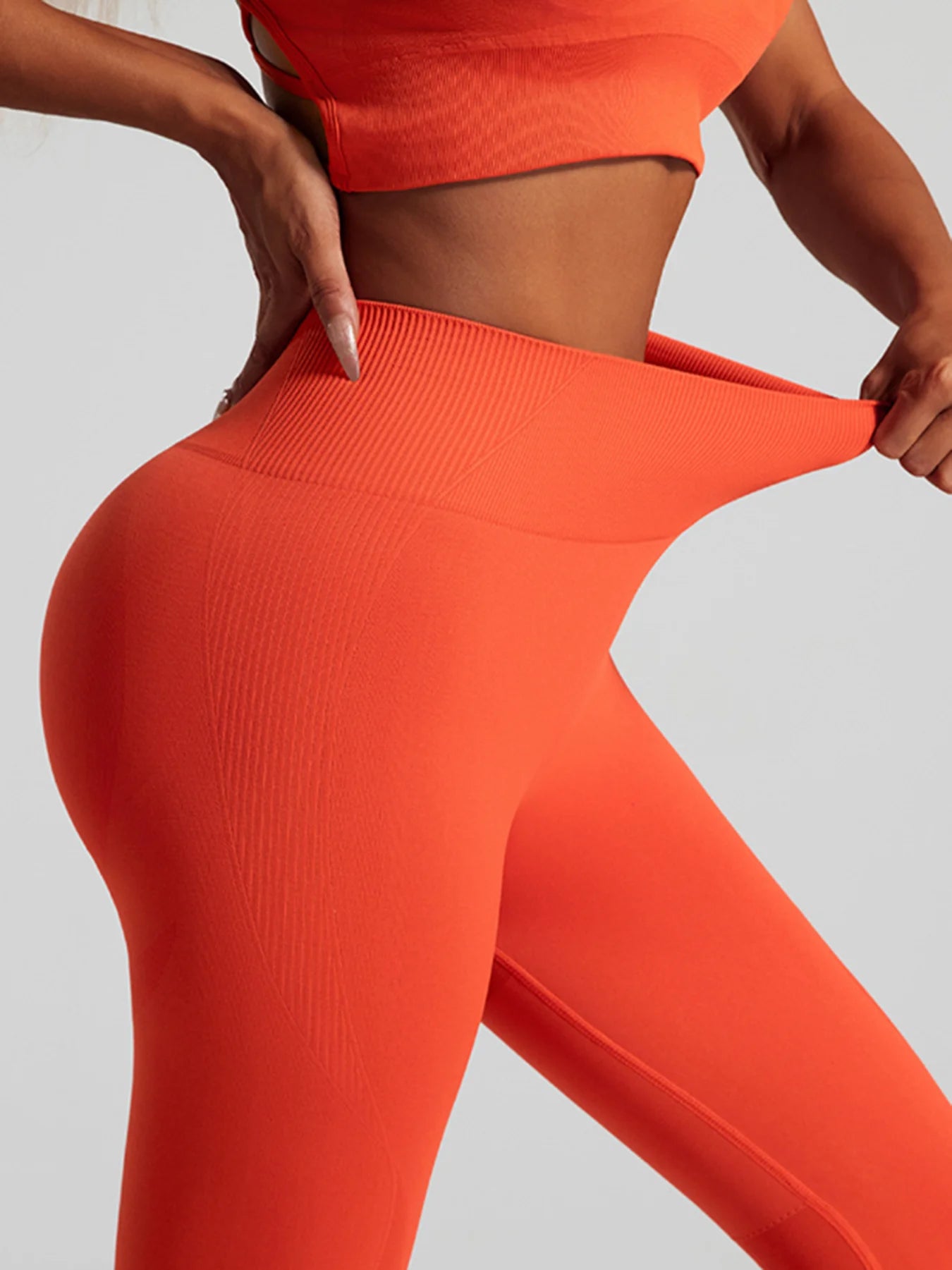 Women's Seamless Workout Set High Waisted Yoga Pants & Sports Bra