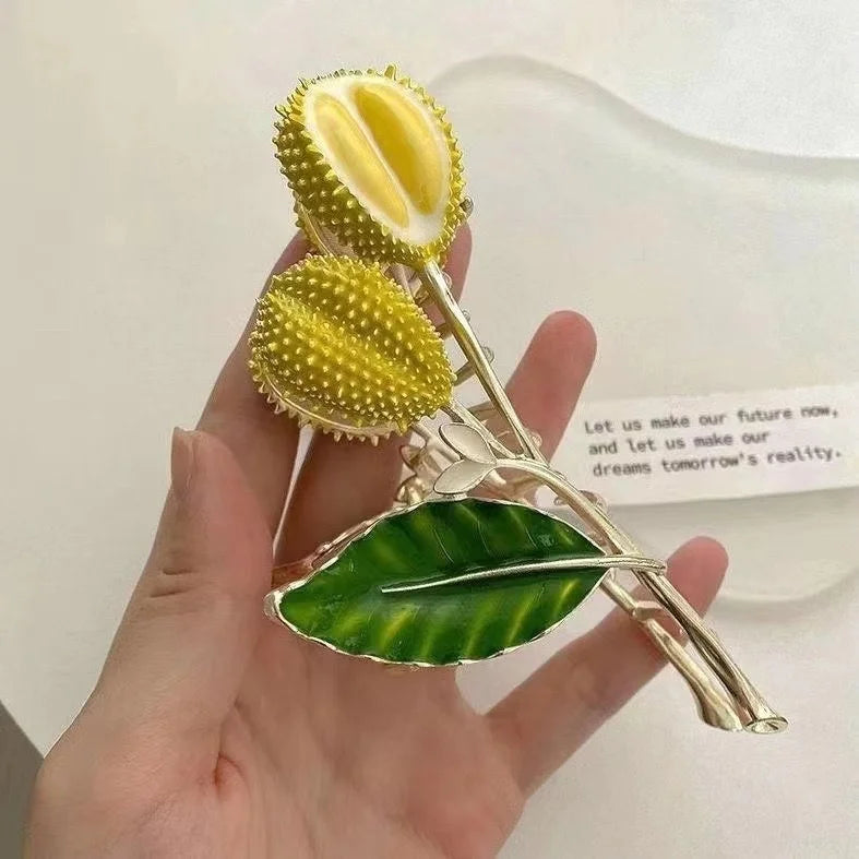 New Sweet Flower Durian Hair Claw Clip