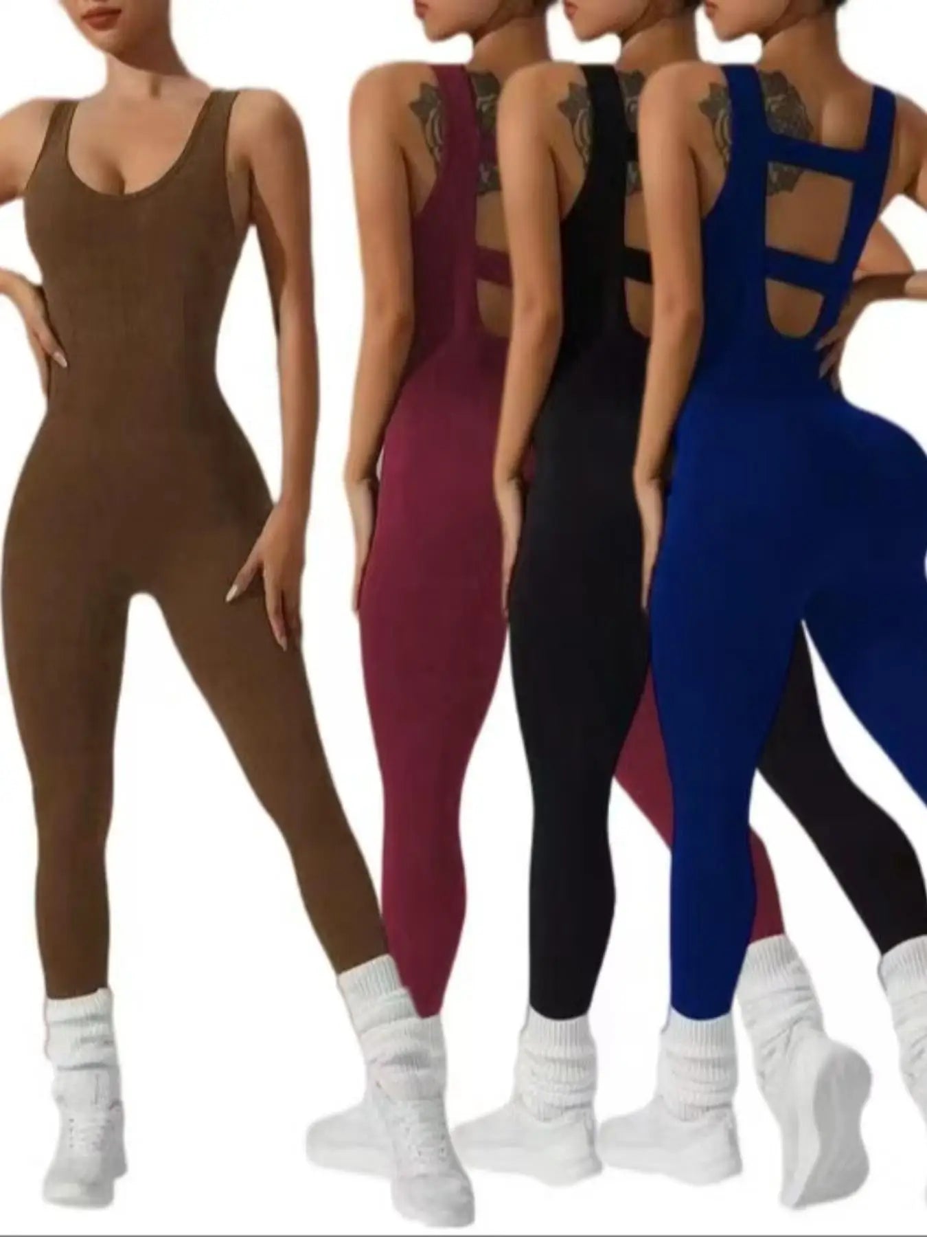 4 colors available Women's vest trousers jumpsuits