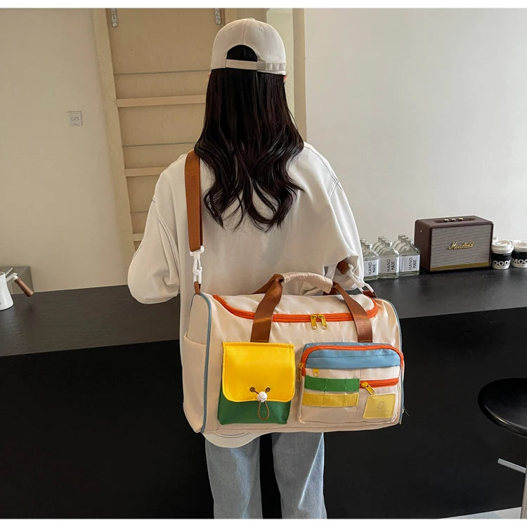 Travel Bag, Duffel Bag Cosmetics Bag, Professional Fitness Bag for Women