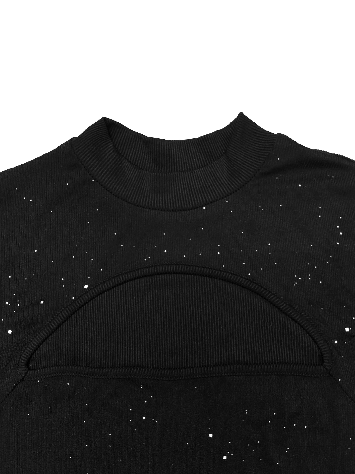 Sexy Women's Stand Collar Cape Mini Dress Sequins Sparkling Club Party